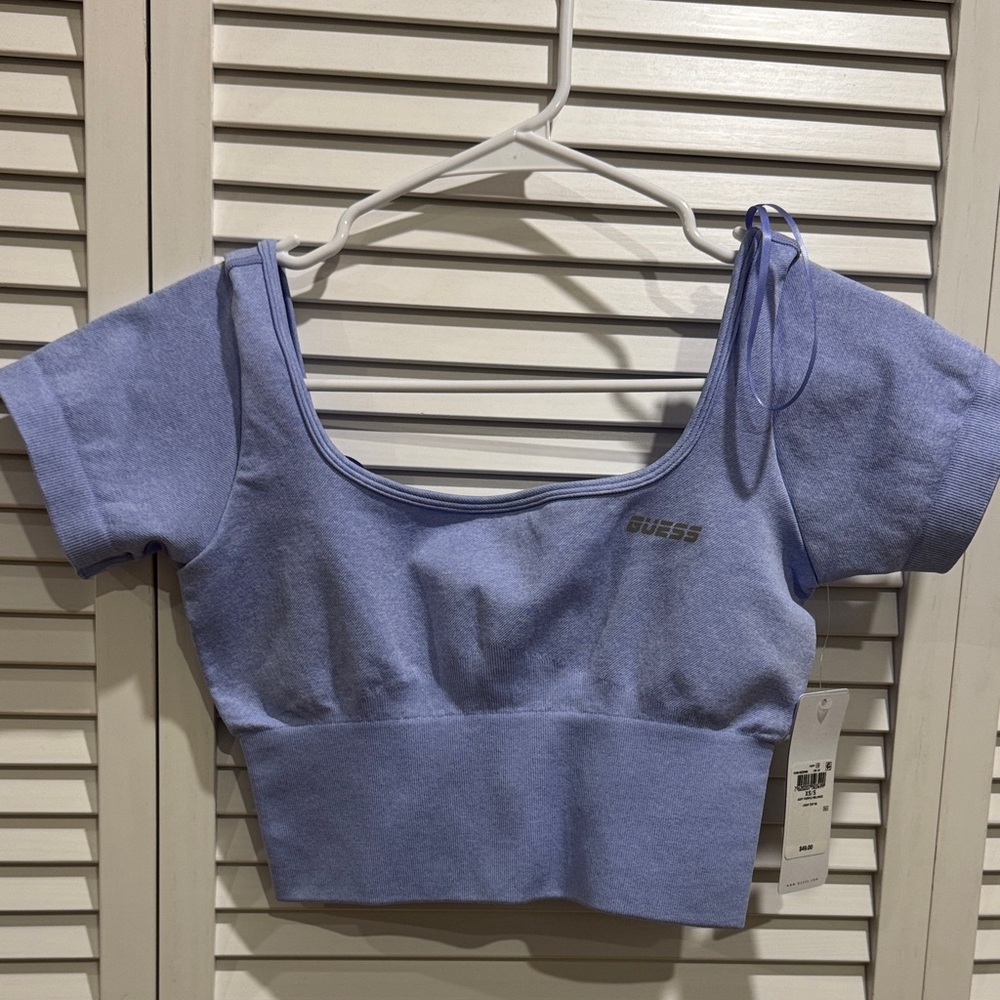 Guess Light Purple Fitted Top